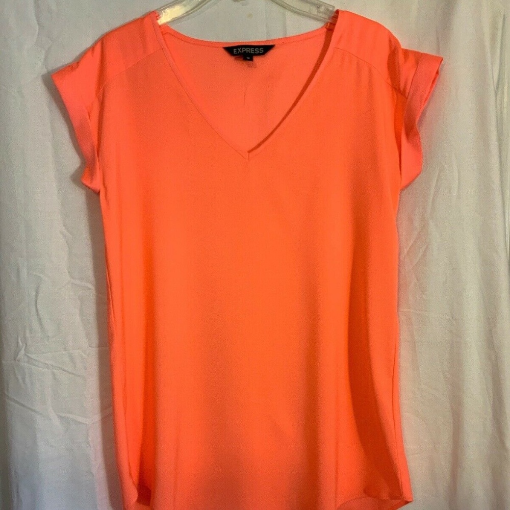 Express Women’s Pink Salmon XS Sleeveless Blouse